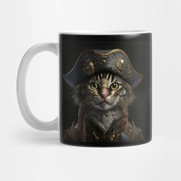 Pirate Cat in Uniform by ArtisticCorner